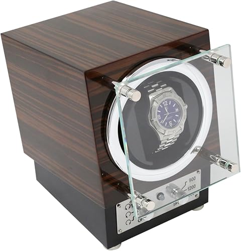 Bey-Berk "Ebony Burlwood Reloj Winder, Ébano
