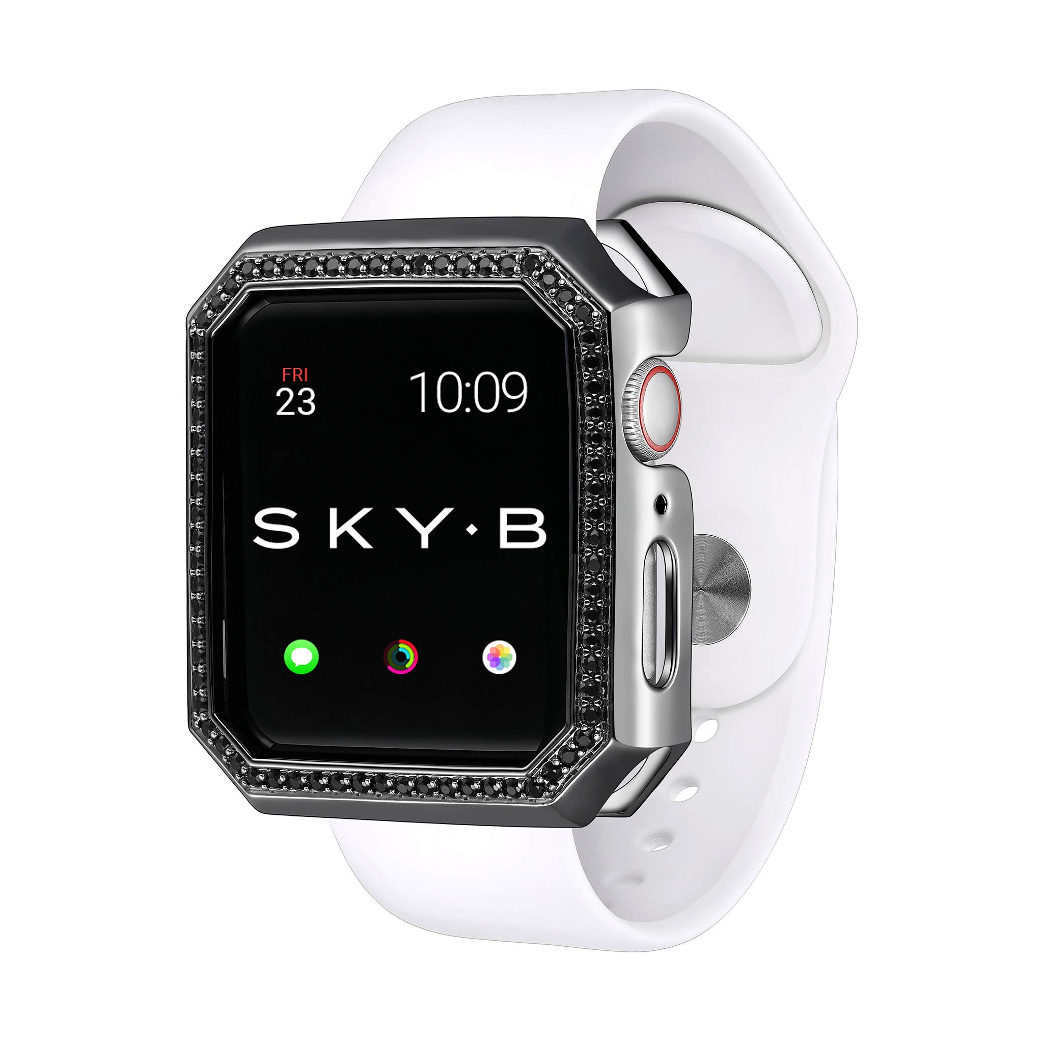 SKYB Deco Halo Black Protective Jewelry Case for Apple Watch Series 1, 2, 3, 4, 5 Devices - 44mm