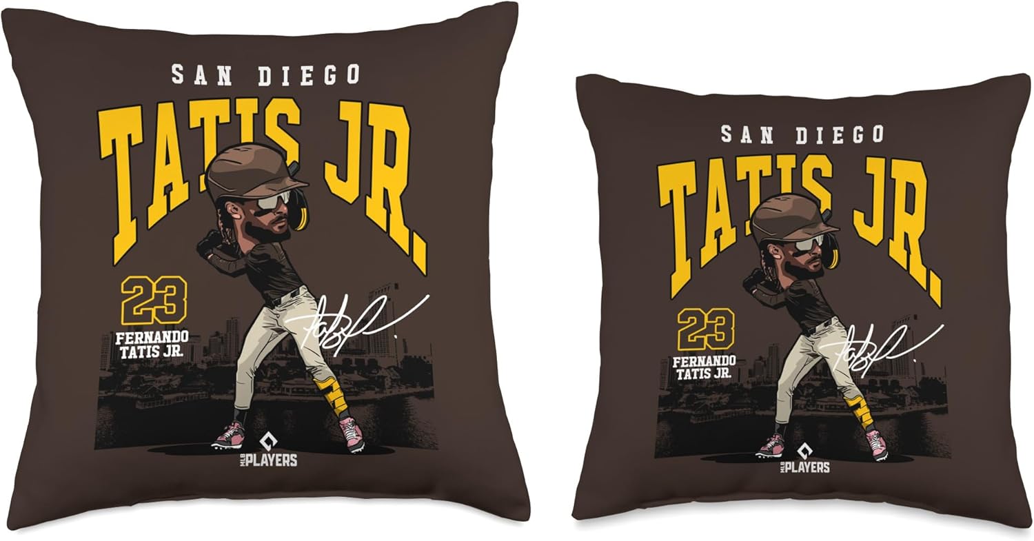 Fernando Tatis Jr | San Diego MLB Player League | MLBTAT4039 Throw Pillow