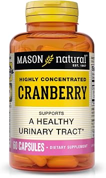 MASON NATURAL Cranberry Highly Concentrated 900 mg, 1 Month Supply, Antioxidant & Immune Health, Supports Healthy t, 1 Pack