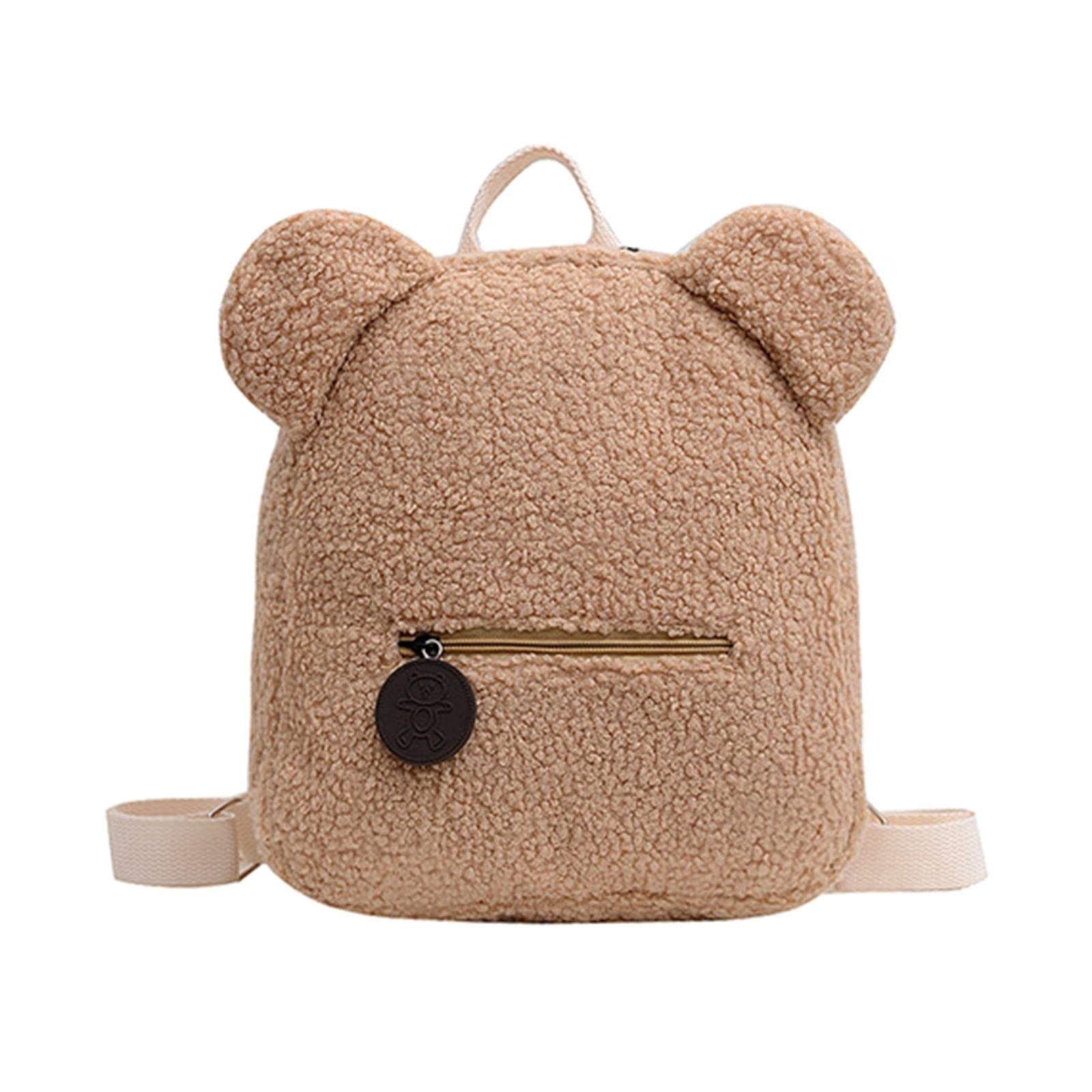 Fleece Backpack Casual Women Casual College Shoulder Bag Rucksack Khaki|Clothing, Shoes & Accessories | Womens Handbags & Bags-image-40