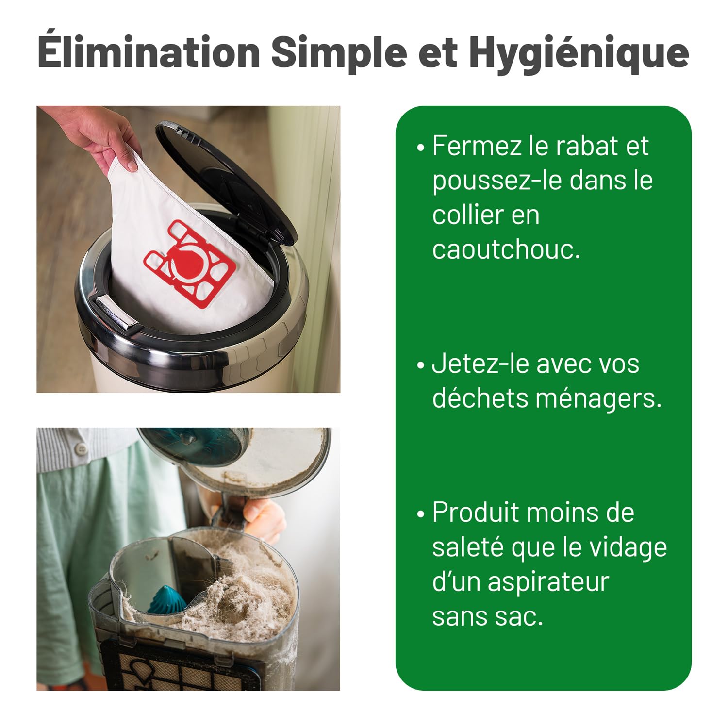 Henry NVM-1CH Lot de 20 sacs à poussière à haut débit pour aspirateur Henry Hoover