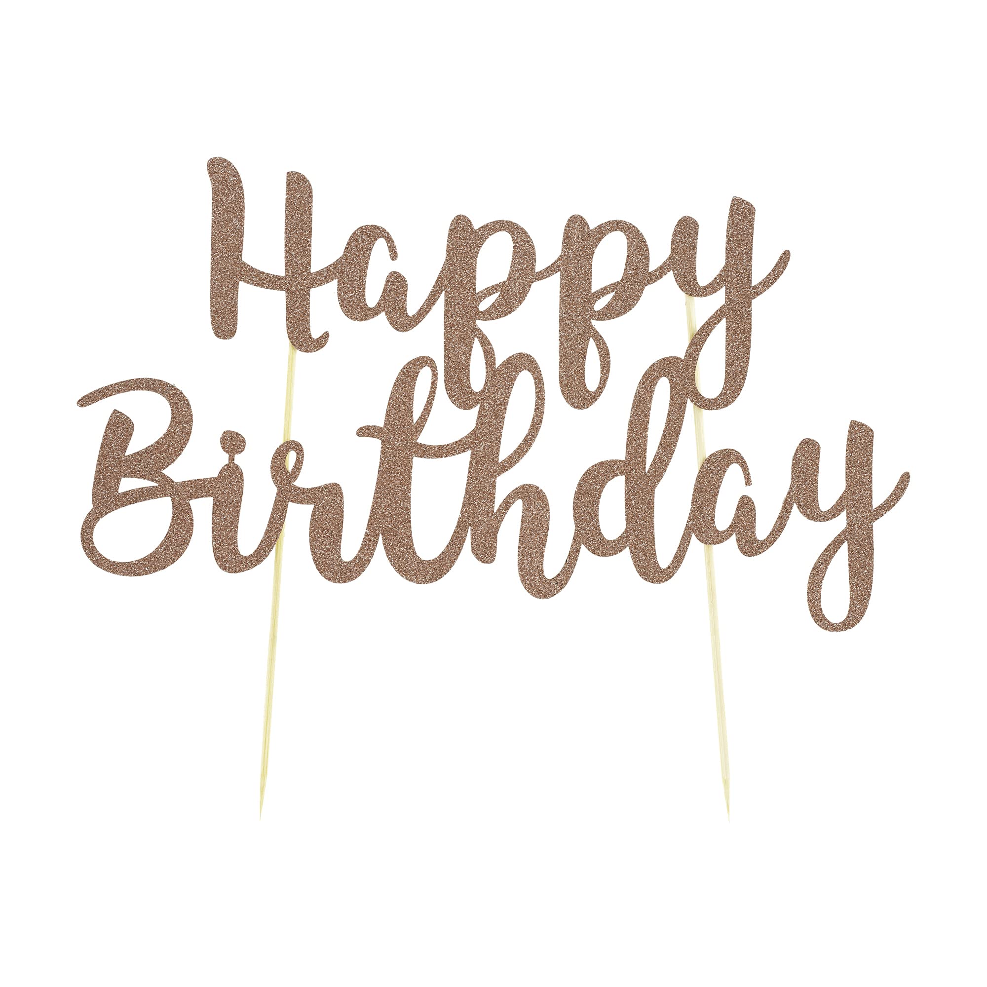 MASON CASH Happy Birthday Rose Gold Topper