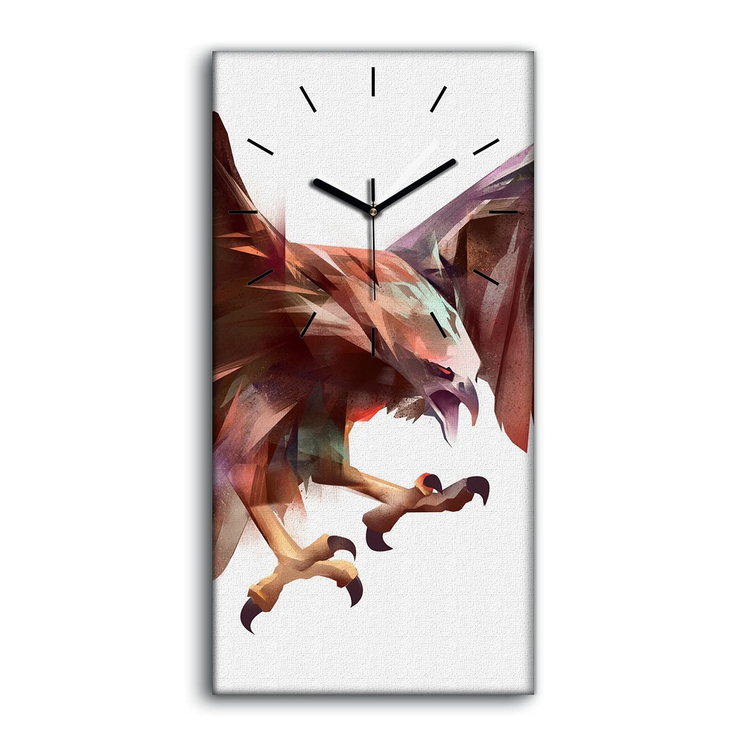Horloge sur Toile Aigle 30x60cm Coloray Deco Salon