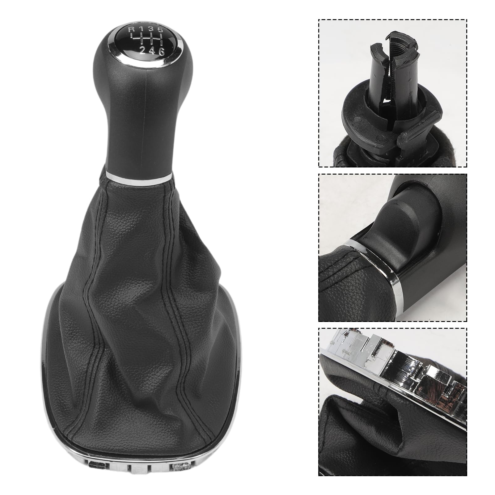 KASturbo Pomello del Cambio a 6 Velocità Compatibile con Opel Vauxhall Corsa D 2006-2014 Corsa E 2014-2019 009140093