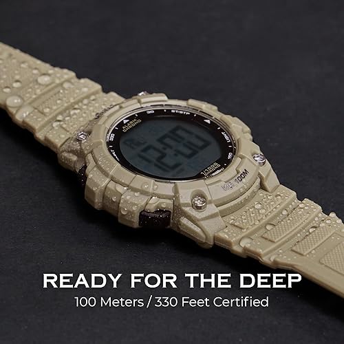 Miniatura 6 de Miykon Military Watches for Men Large Display Tactical Watch Built with Shockproof Resin, 100M Waterproof Digital Sports Watch Super Illuminator,