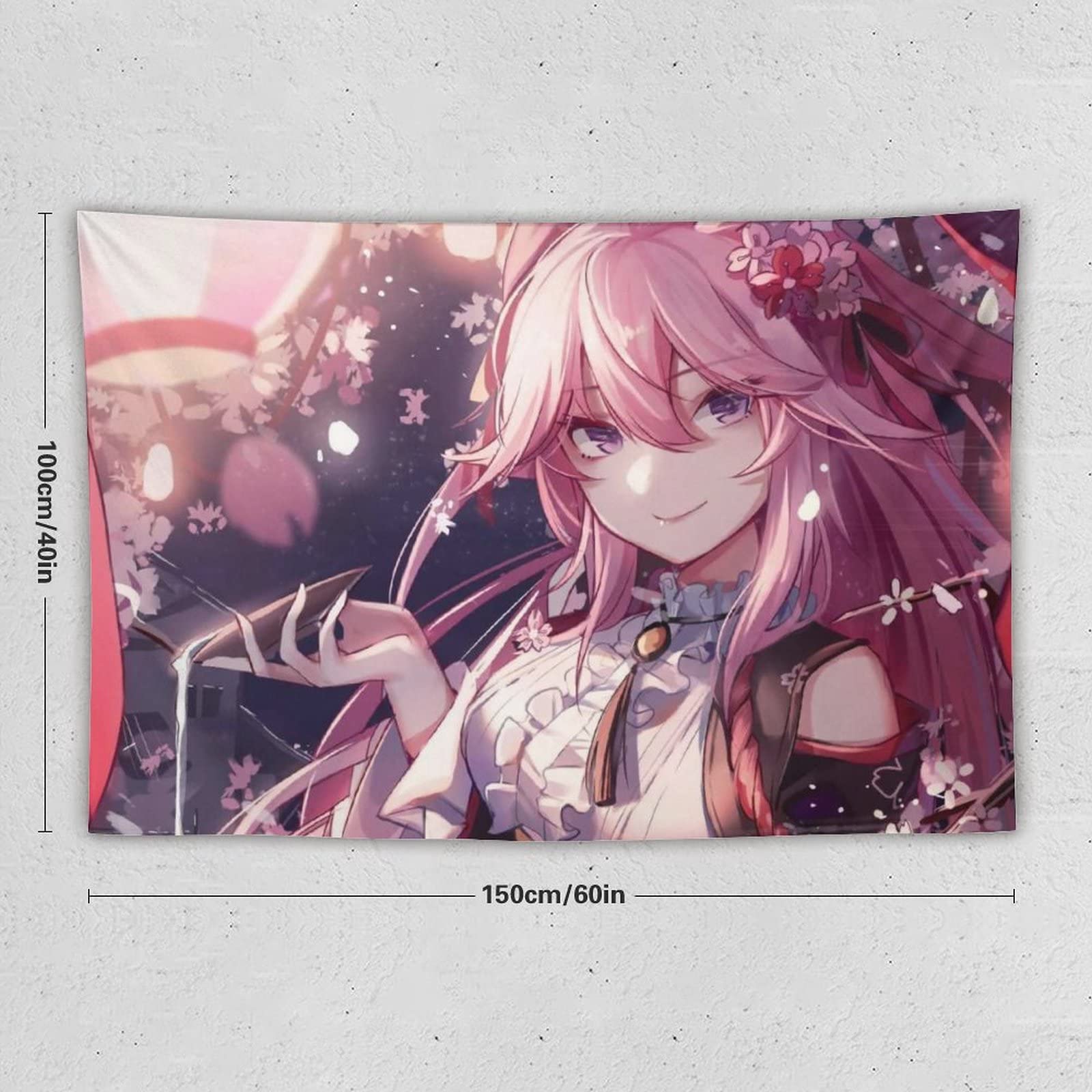 Amazon.co.jp: タペストリー かわいいキャラクター柄 崩壊学園3 八重桜