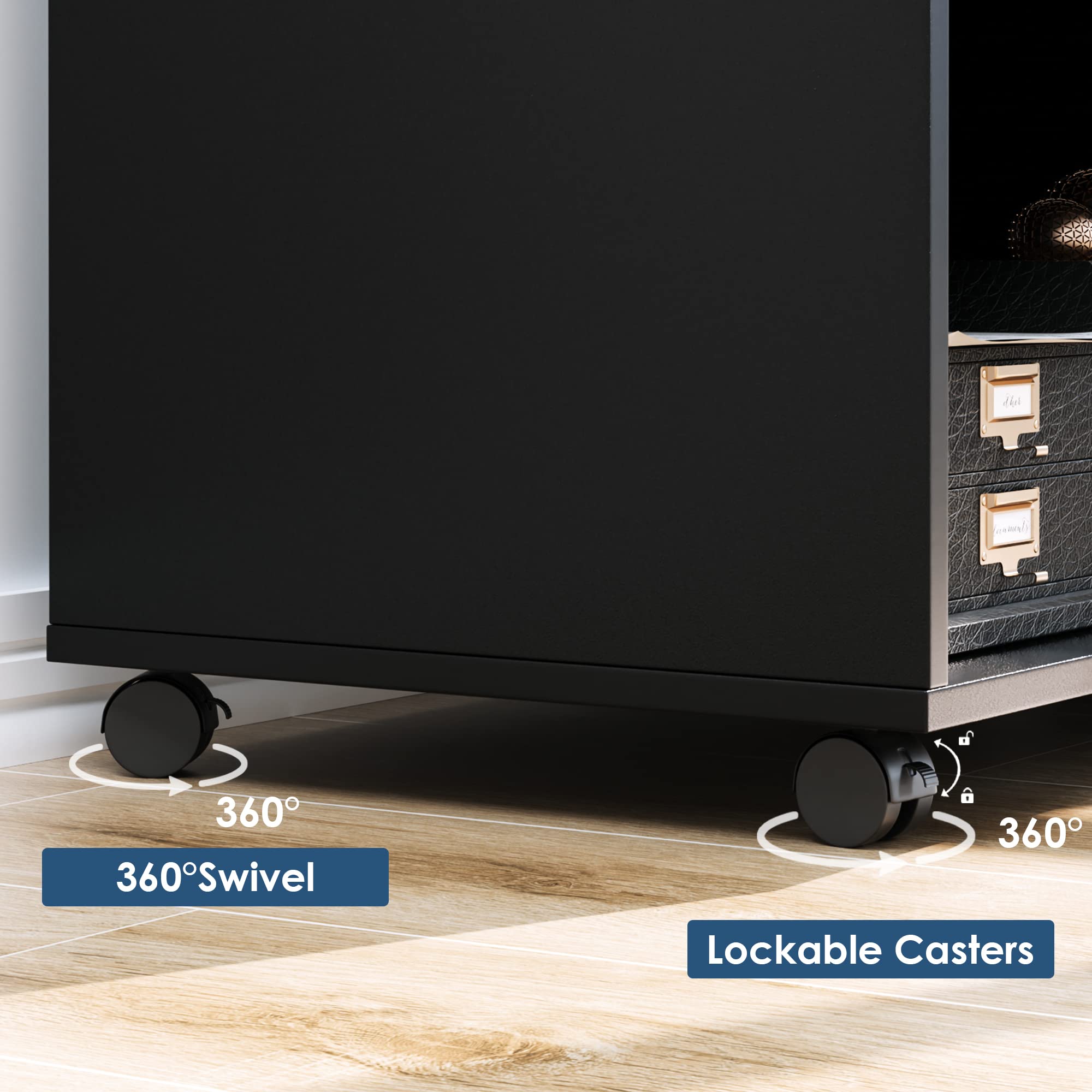 Buy Office File with 3 Drawers and Lock, Wood Lateral Filing