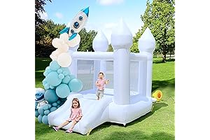 White Bounce House for Kids