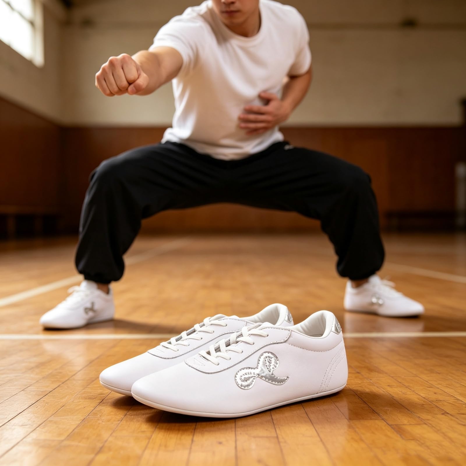 Skórzane buty do sztuk walki unisexowe buty do tai chi dla dzieci