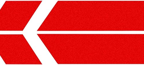 Miniatura 4 de x xotic tech Pegatina de flecha de guardabarros delantero, accesorios de cinta reflectante de advertencia, accesorios universales para motocicleta,