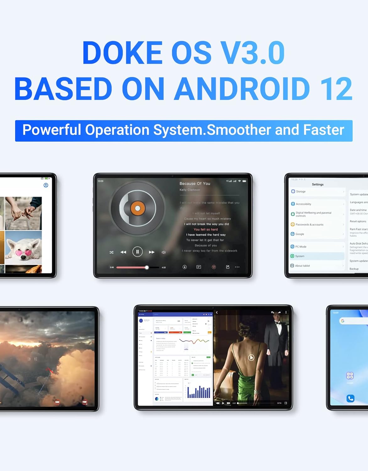 Blackview Tab 7 PRO Tablet Android 12 Tablet 10.1 Pollici, 6GB+128GB(TF 1TB), Octa-Core, Dual SIM 4G LTE + 5G WIFI Tablet PC, 13MP+8MP Fotocamera, 6580mAh Batteria, Face ID GPS OTG BT5 Type C Blu Blackview Tab 7 PRO Tablet Android 12 Tablet 10.1 Pollici, 6GB+128GB(TF 1TB), Octa-Core, Dual SIM 4G LTE + 5G WIFI Tablet PC, 13MP+8MP Fotocamera, 6580mAh Batteria, Face ID GPS OTG BT5 Type C Blu