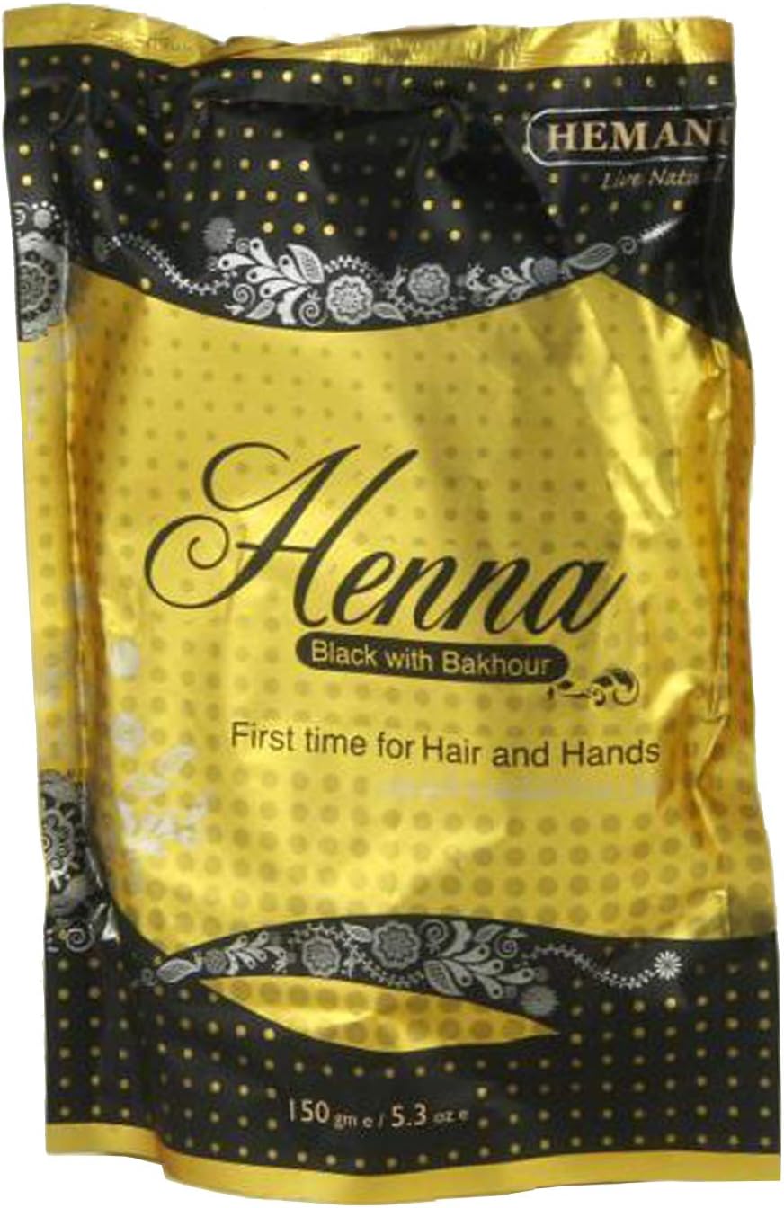 Hemani Henna Plant Hair Colour Natural Product for Your Hair Dyeing & Tones without Artificial Additives Natural Hair Colour Contains Indigo Henna Natural Cosmetics Henna Black 150 g