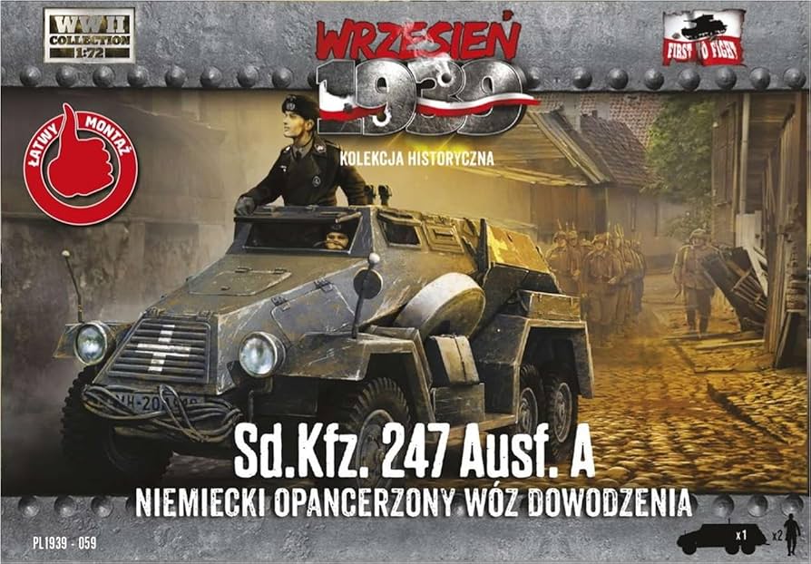 六輪装甲指揮車組立完成品 WW.II ドイツ軍 Sd.Kfz.251/6 Ausf.C 装甲指揮車 (プラモデル