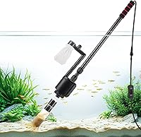 AQQA 6-in-1 Electric Aquarium Gravel Cleaner Kit - Fish Tank Vacuum, Water Changer, Sand Washer, 320GPH 20W