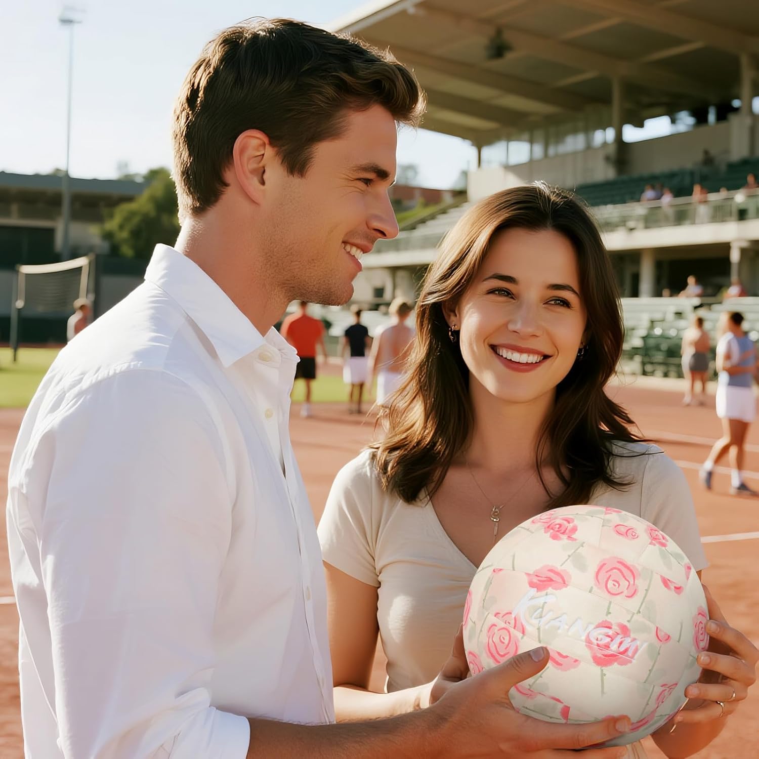 Kuangmi Soft Volleyball, Official Size 5, Indoor & Outdoor Recreational Ball, Sports Training Beach Game Ball