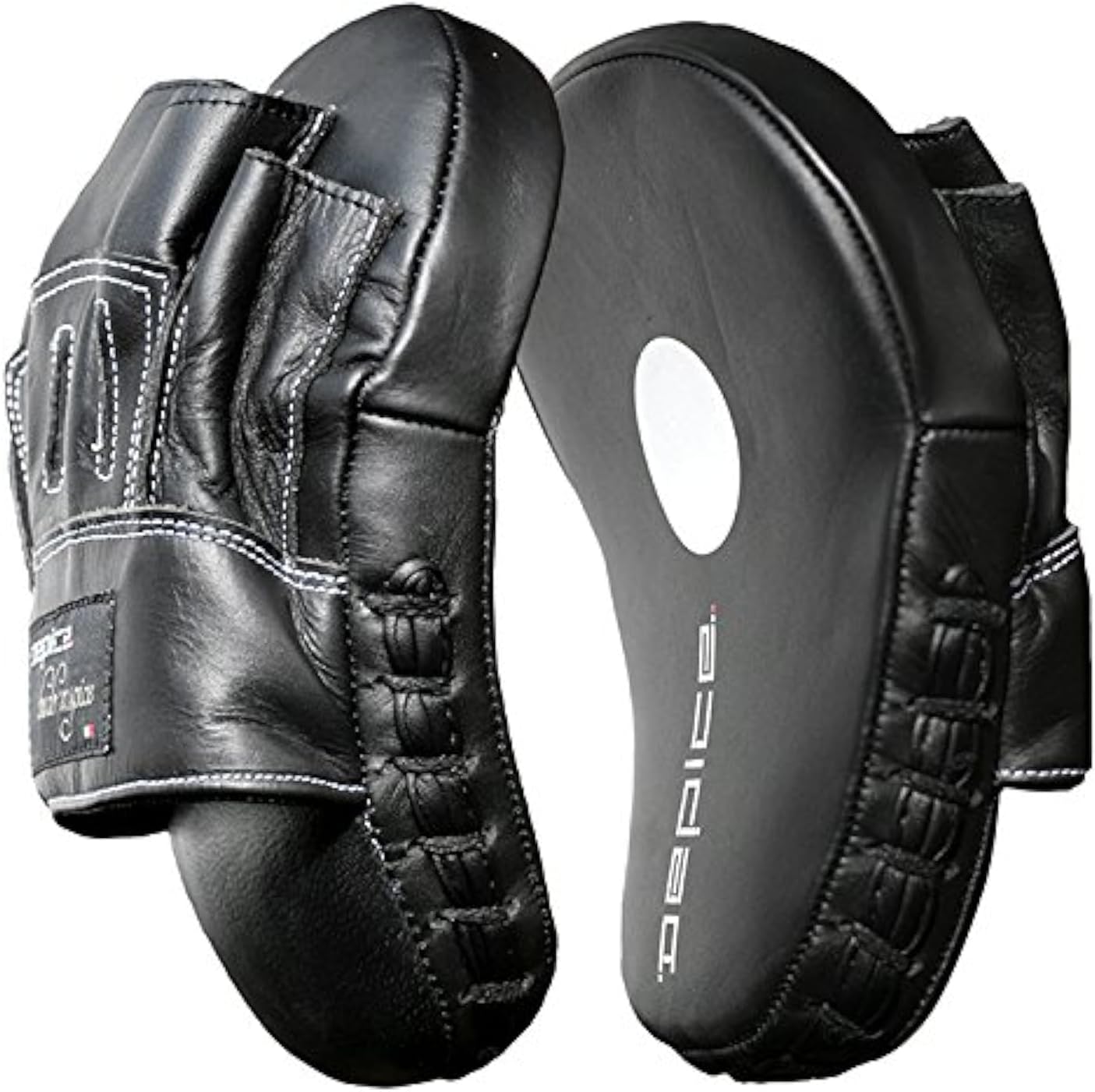 DEPICE Training Equipment Skill Pro tn-cmp-2x Set of 2 Leather Coaching Mitts Black