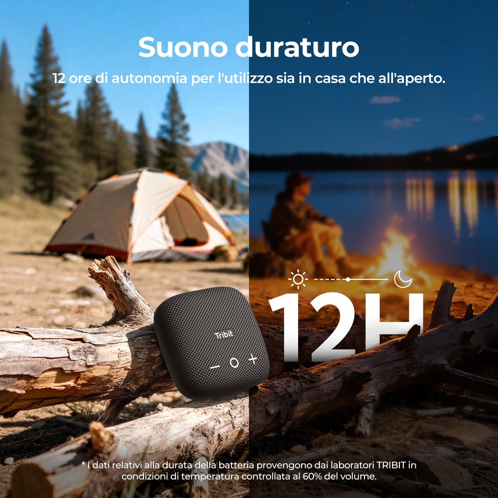Tribit StormBox Micro 2 Cassa Bluetooth Portatile, 10 W, IP67 impermeabile | XBass,12 ore, wireless, Bluetooth 5.3, EQ, accoppiamento TWS, microfono integrato, bici, esterno, nero