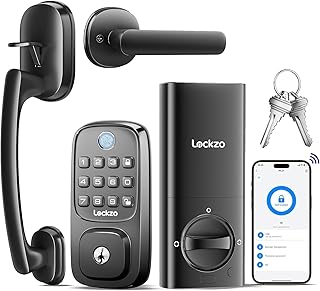 Smart Door Lock with Handle, Keyless Ent...
