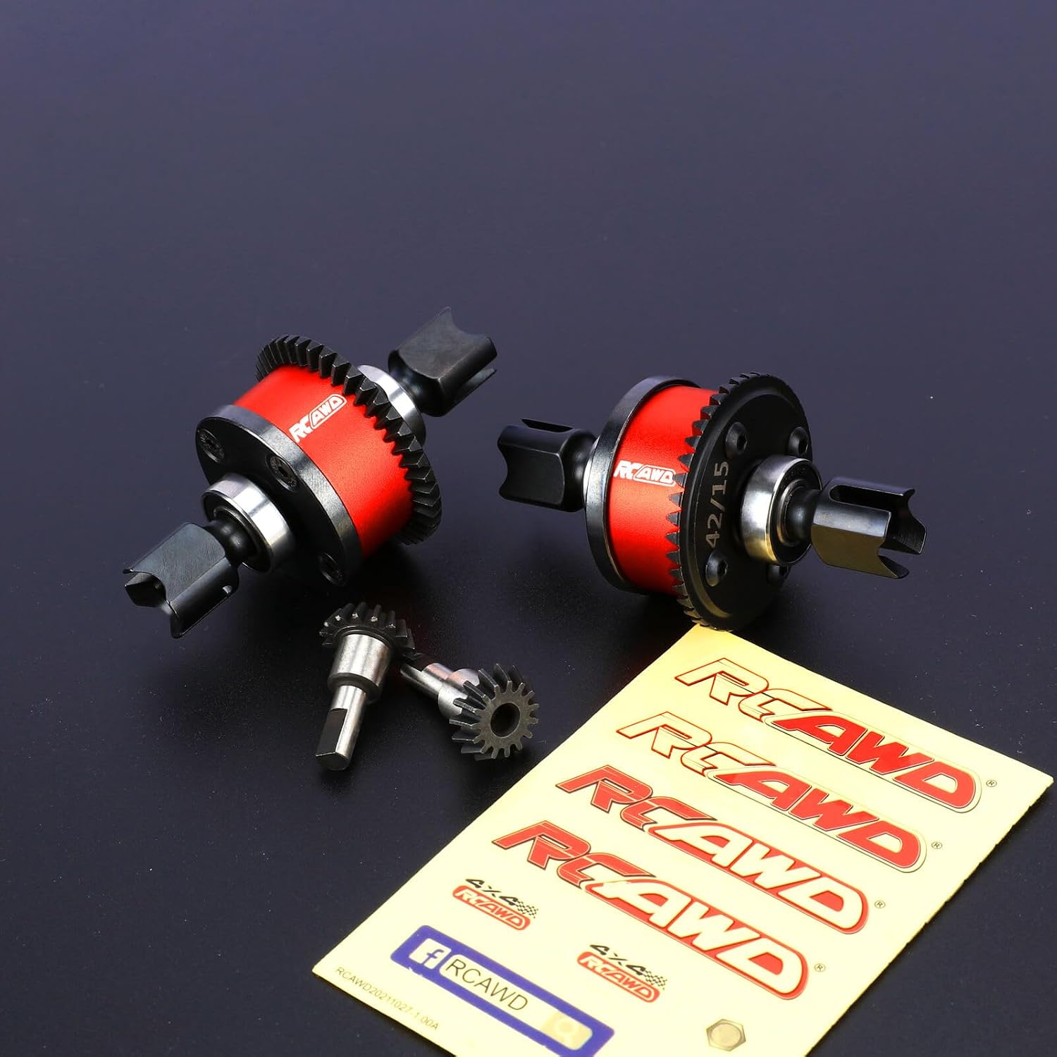 RCAWD 42T Front Rear Diff Set & 15T Main Input Gear GP5 10K for ARRMA 6S Fireteam,Infraction,Mojave,Limitless,Kraton, Notorious,Outcast,Talion,Typhon 6S Upgrades Parts #ARA311023#ARA311016