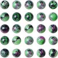 Vista 13 de AD Beads Cuentas sueltas redondas naturales de 0.315 pulgadas, 110 piezas, para hacer 108 cuentas de oración Mala, collar, pulsera y meditación