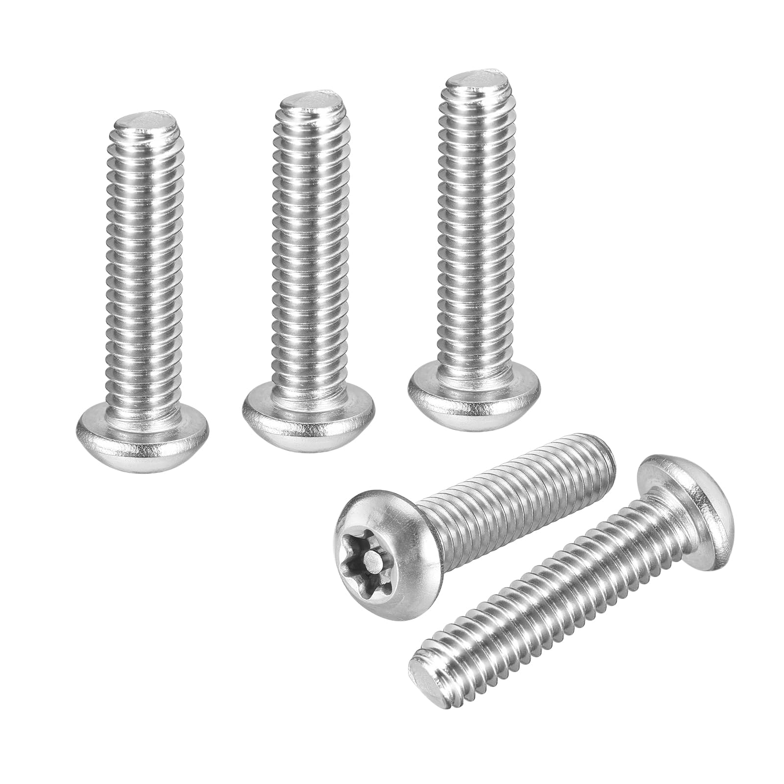 DTGN 5/16"x1-1/4" Pan Head Torx Security Screw, 10Pack, Good for Machinery