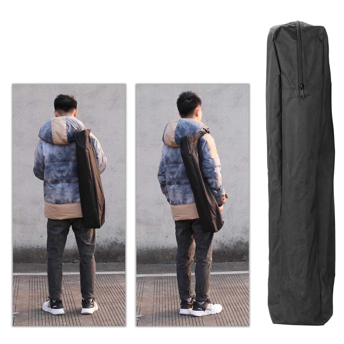 Rosfix Trípode telescópico de 405 cm, aluminio, 1/4 pulgadas, pinzas excéntricas con bolsa