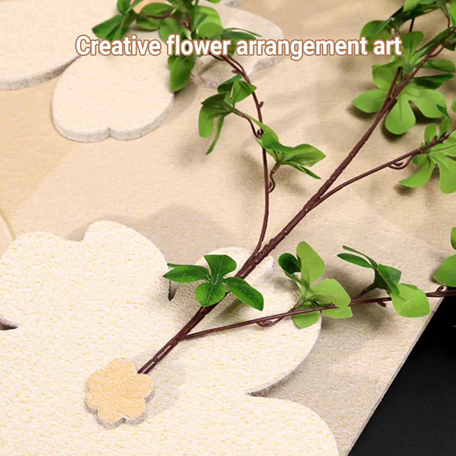 Modern 3D Sandstone Wall Decorative Painting with LED Light,Plug-in Power Supply Wall Sculptures Hanging Mural,hydroponic green plants,Retro borderless,for Entrance(B,70*140cm/27.6*55.1in)