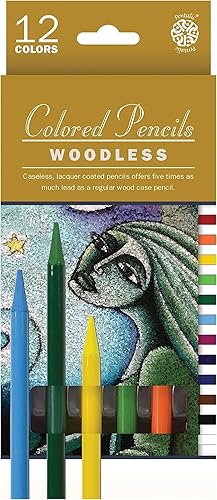 Pentalic - Juego de lápices de colores sin madera de 12 piezas