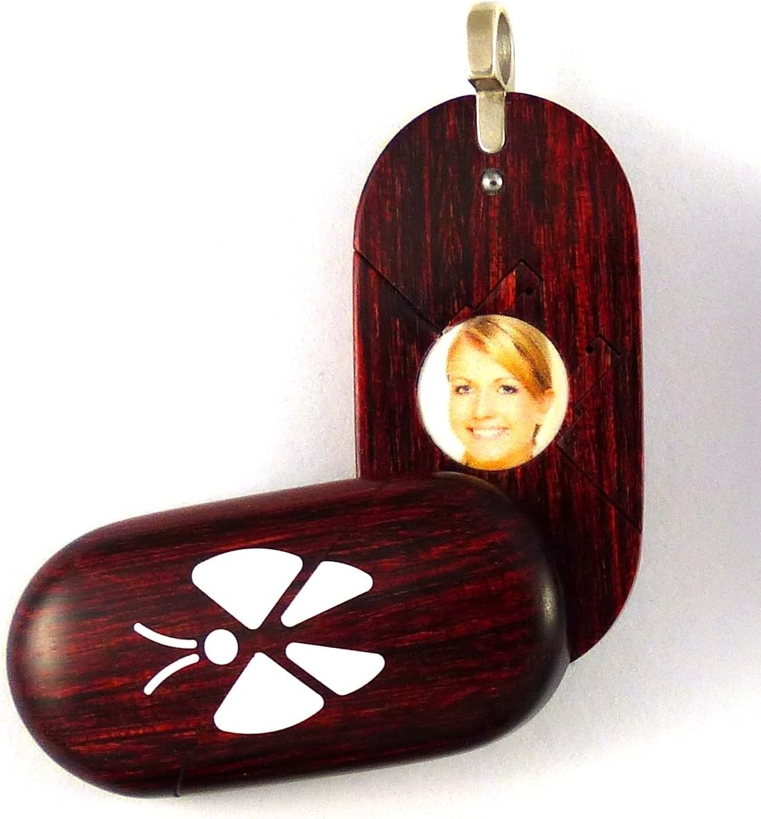Illusionist Locket Unique Magic Natural Style Wood Butterfly Pendant by Illusion Lockets