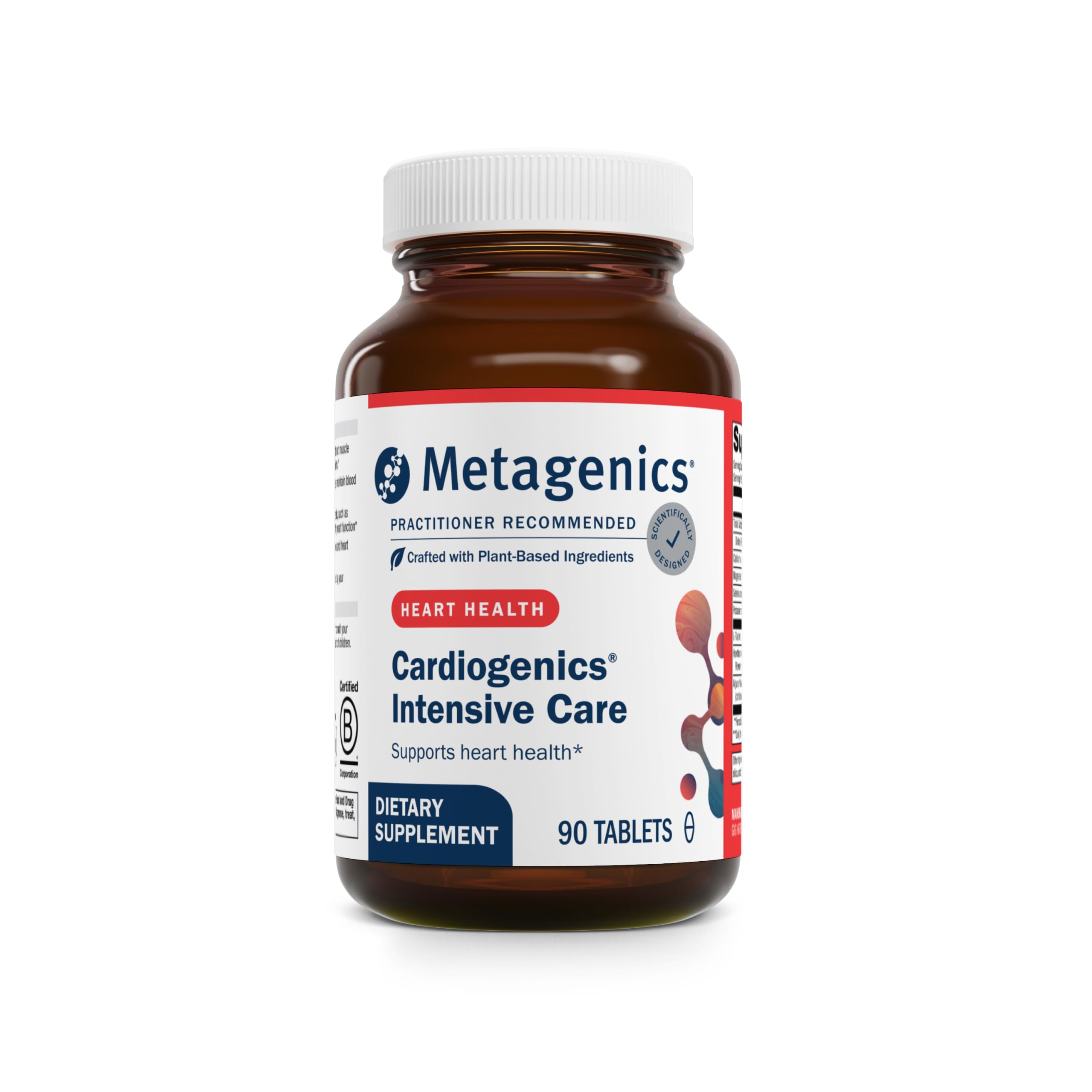 Metagenics Cardiogenics Intensive Care - Heart Health Supplement* - with Arjuna Bark, Hawthorn Leaf, Magnesium, Calcium, Selenium & Amino Acids - SupportsHealthy Circulation* - 90 Tablets