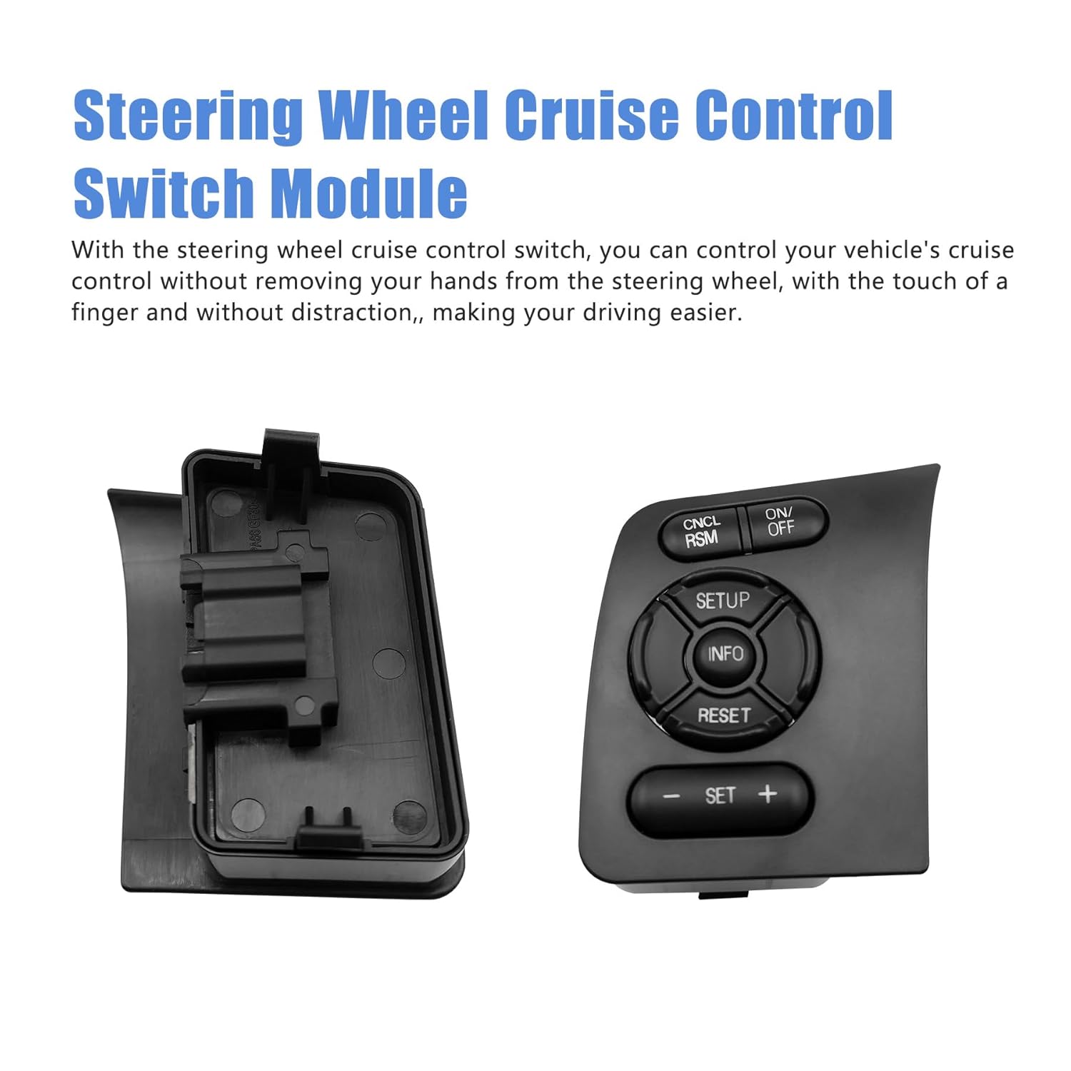 Steering Wheel Cruise Control Switch Module Left Side Fit for Ford F250 F350 F450 F550 2011 2012 2013 2014 2015 2016 Replace BC3T-9E740-EEW