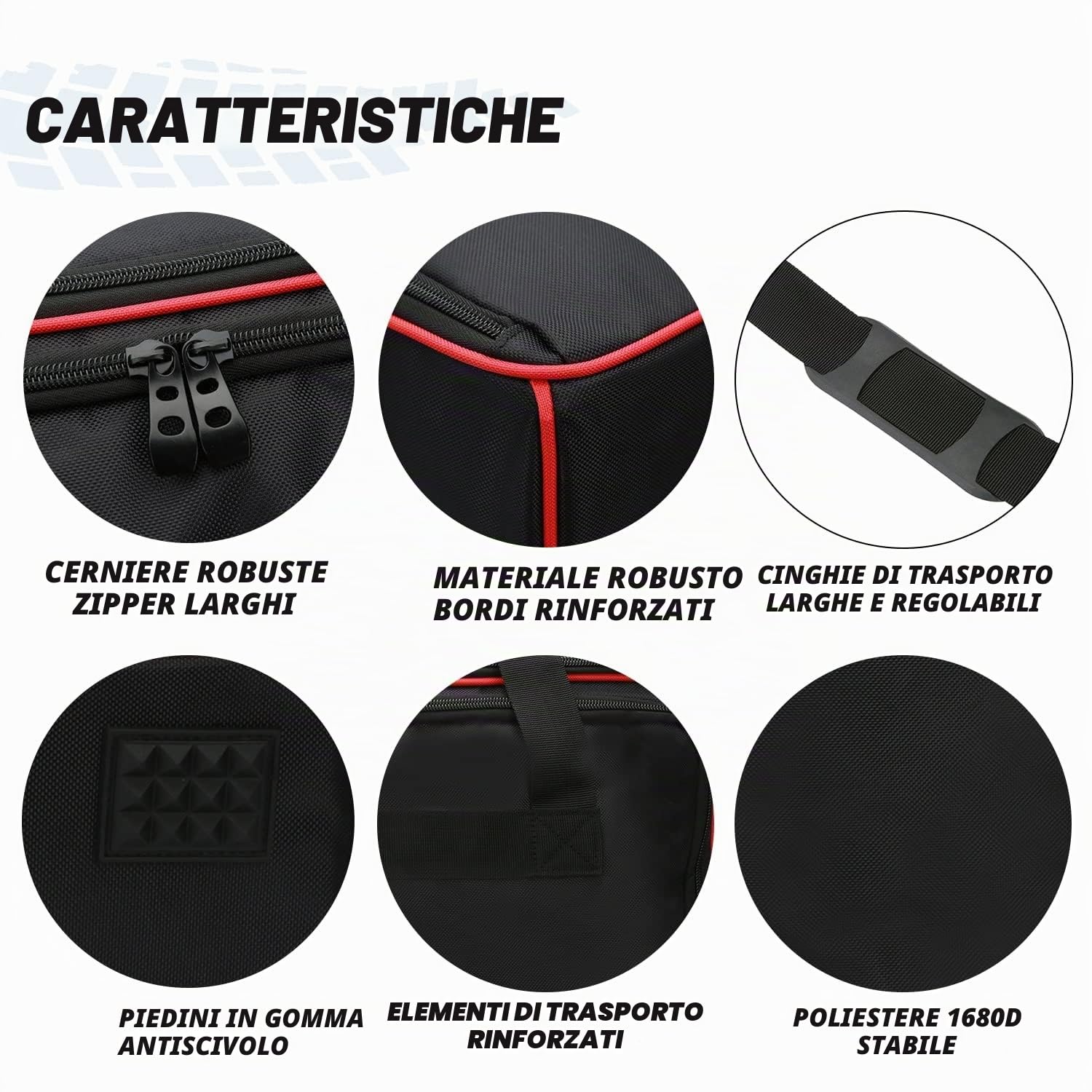 Getmore Parts Borsa interna per bauletto in alluminio Ducati Multistrada | Accessori moto | Valigie | Valigie moto | Accessori Ducati