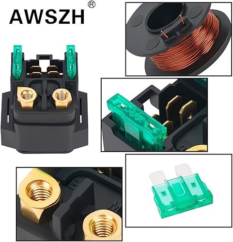 Miniatura 3 de AWSZH Relé solenoide de arranque de repuesto para Yamaha ATV YFM 350 400 450 660 Raptor Grizzly Kodiak Wolverine Big Bear Yamaha 2003 2004 2005 2006