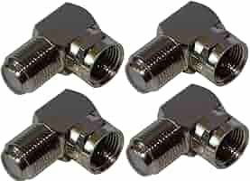 Adattatore Antenna TV 90 Gradi - Connettore Coassiale Maschio/femmina Angolato Per TV, Decoder E Cavi Satellitari (4 Pezzi) - Foto 5
