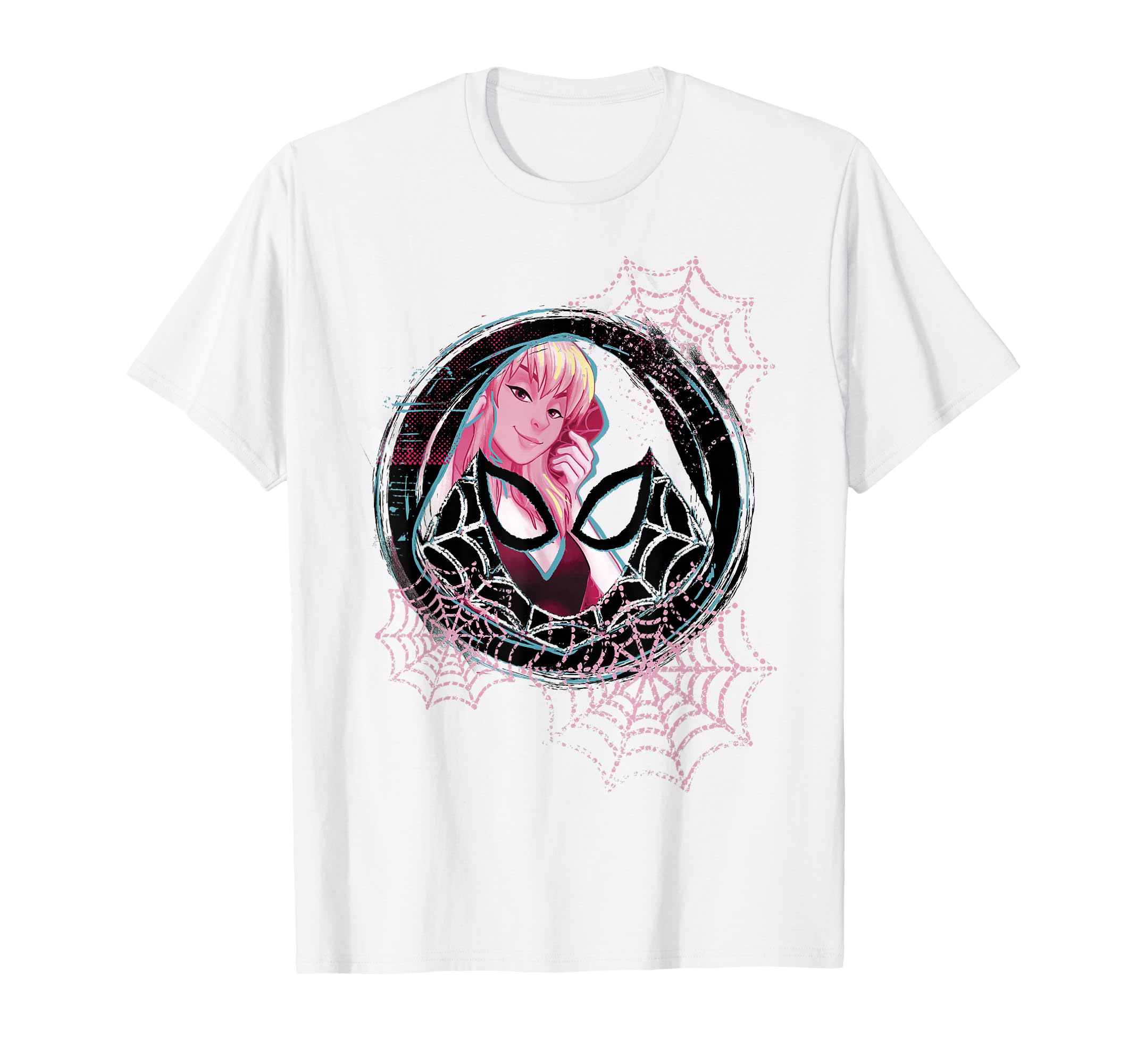 T-shirt Ghost-Spider Gwen Marvel anti-déformation avec motif imprimé durable