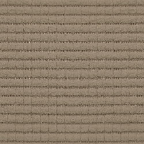 Vista 352 de Easy-Going - Funda elástica para taburete otomano, funda protectora para muebles, funda rectangular con parte inferior elástica Beige