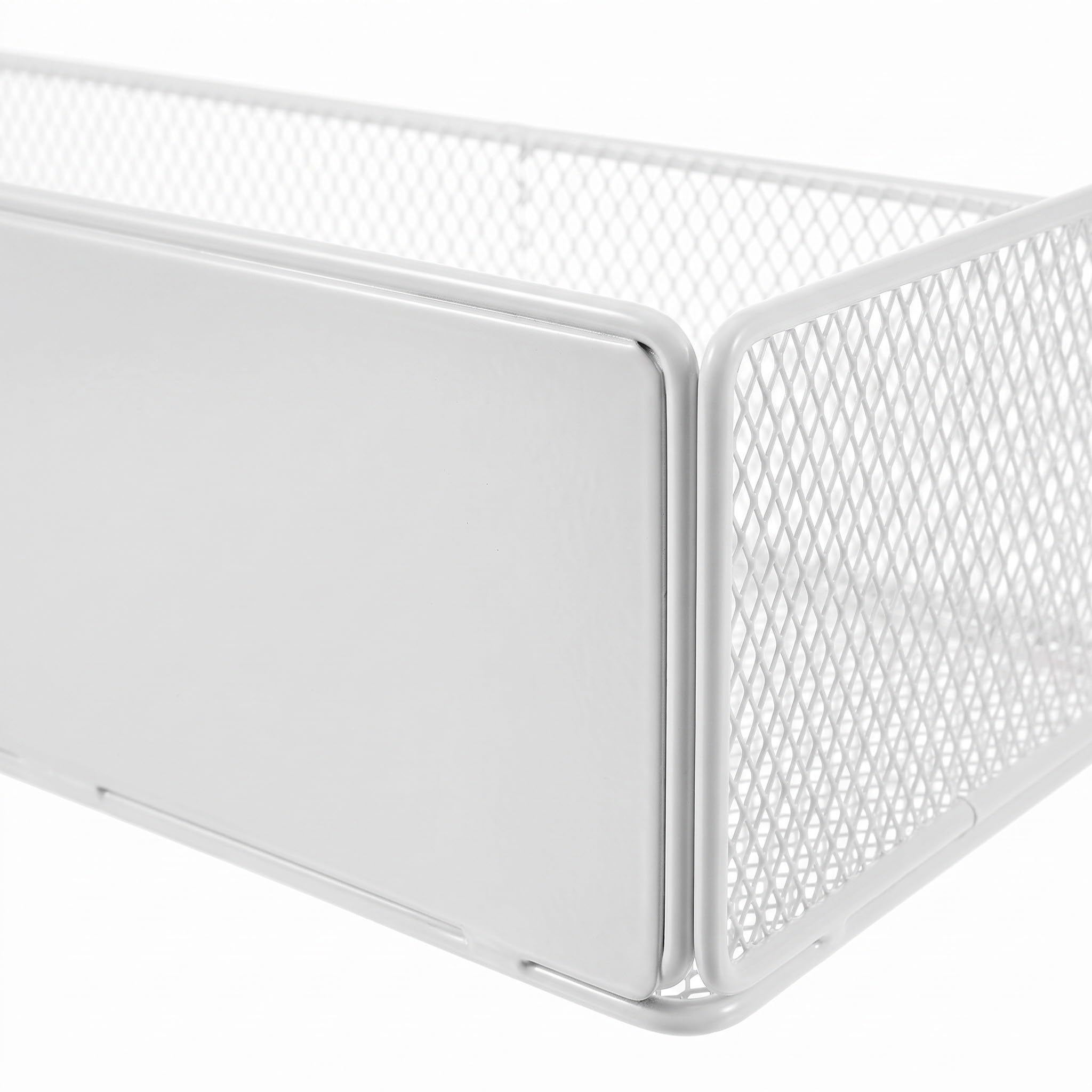 2 Piezas Organizador Magnético para Nevera de Hierro Blanco,