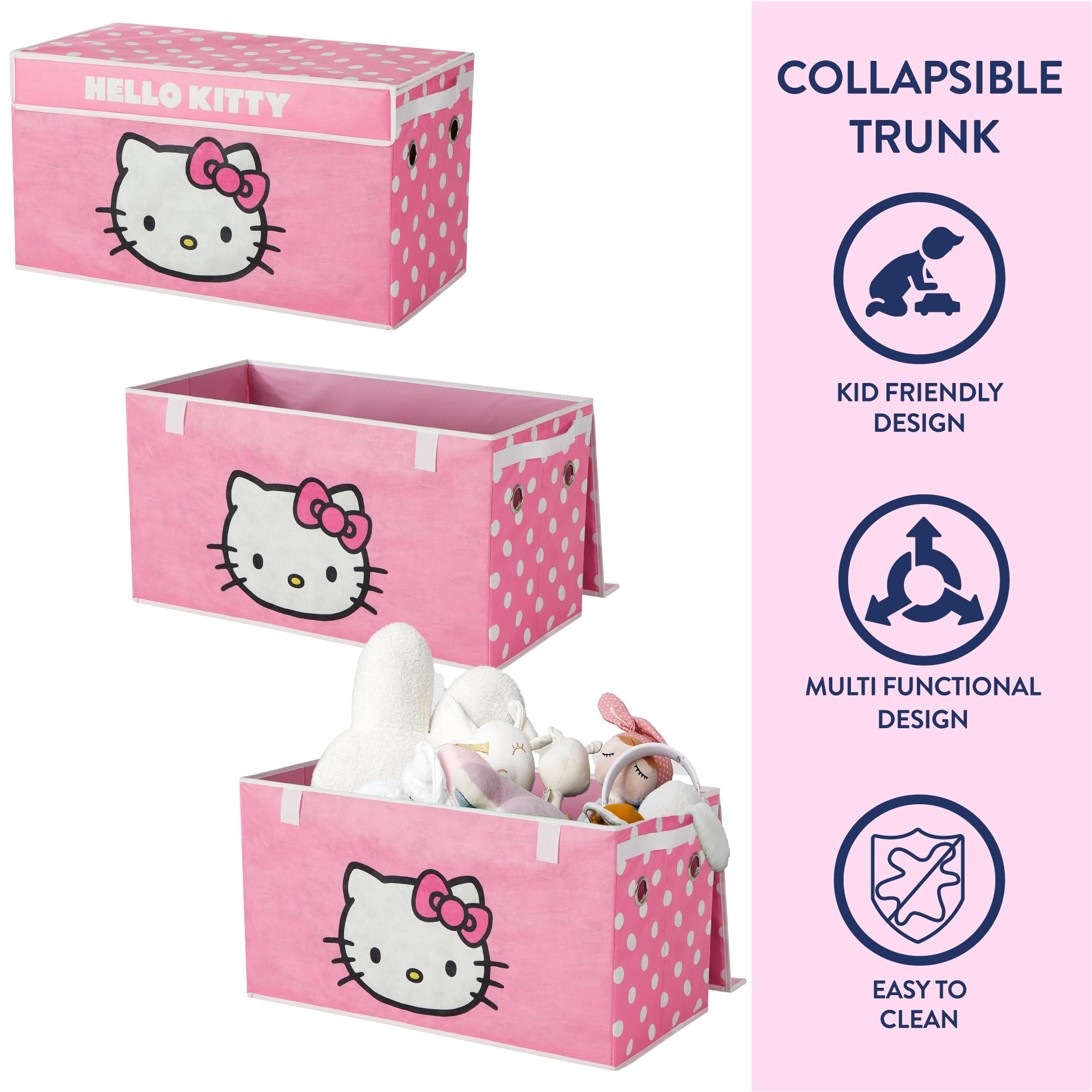 Amazon.com: Hello Kitty 4 Piece Storage Solution Set with Pop Up