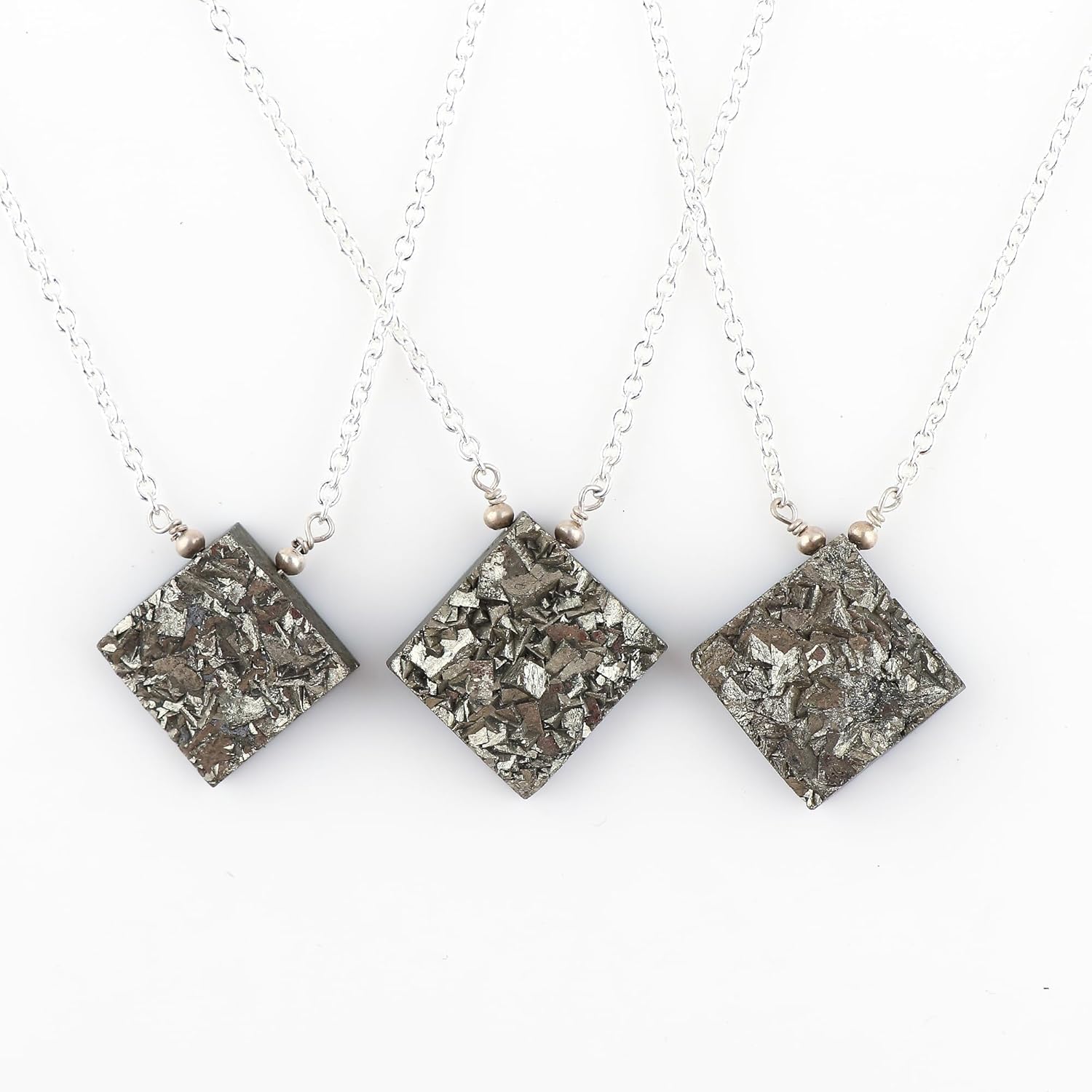 Natural K2 Jasper Gemstones Pendant Necklace Fancy Shape Crystals Necklace Handmade Jewelry Unique Fashion Jewelry For Women Adjustable Black Chain 18inch - Image 3