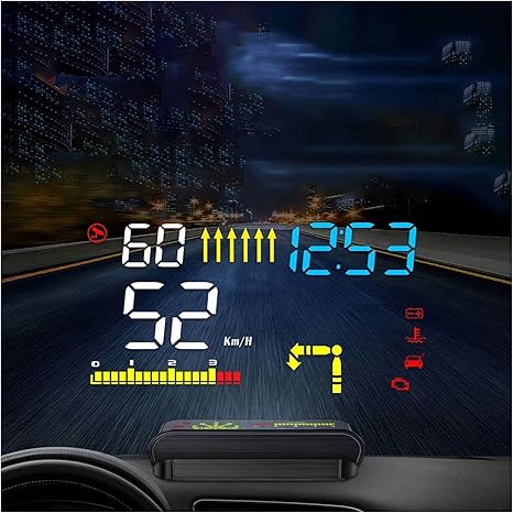 Amazon Co Jp Hud ヘッドアップディスプレイ M15ヘッドアップディスプレイ Obd Hud過速度計を表示する警告 Obd2 Gpsデュアルモードプロジェクターカーエレクトロニクス すべての車に最適 車 バイク