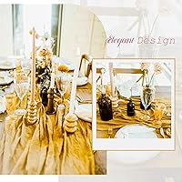 Vista 195 de Showgeous 10 Pack Baby Pink Cheesecloth Table Runner 10FT Long Semi-Sheer Gauze Table Runner Boho or Rustic Wedding Decor for Wedding Decor Arch