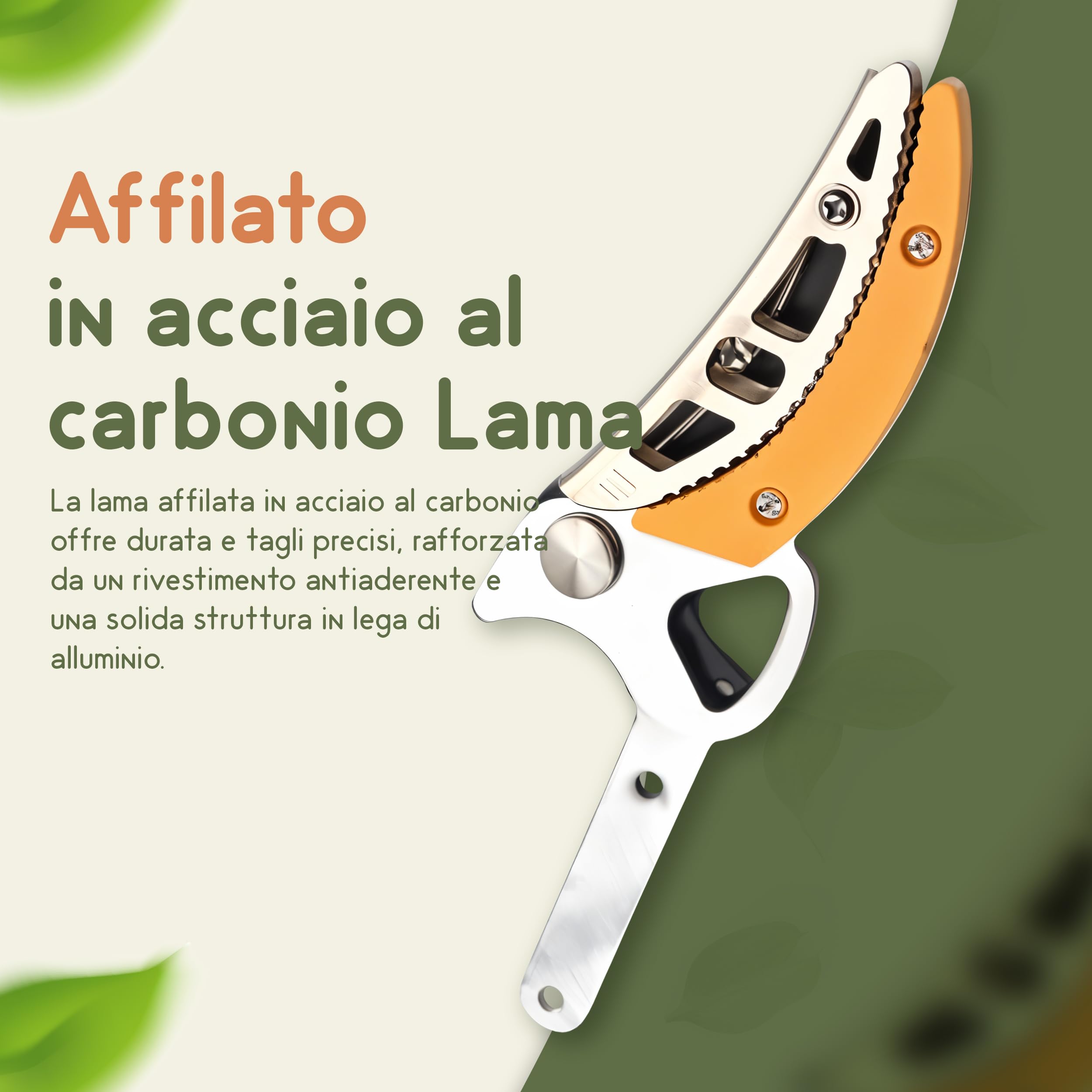 Cesoie Telescopiche da 130 a 220 cm, Telescopica Troncarami con Impugnatura Ergonomia, svettatoio telescopico con Cesoie per Potatura Bypass, Forbice Potatura con Manico Lungo