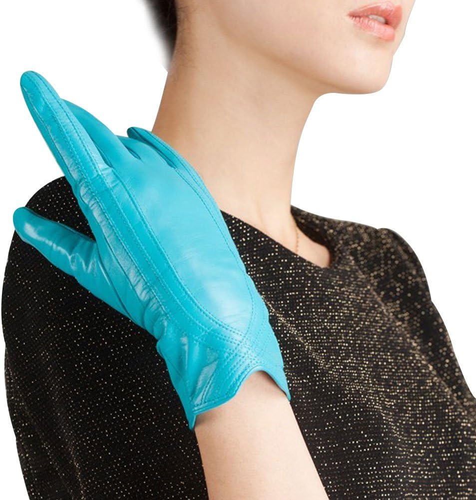 Nappaglo Nappa Leather Gloves Warm Handmade Curve Lambskin for Women