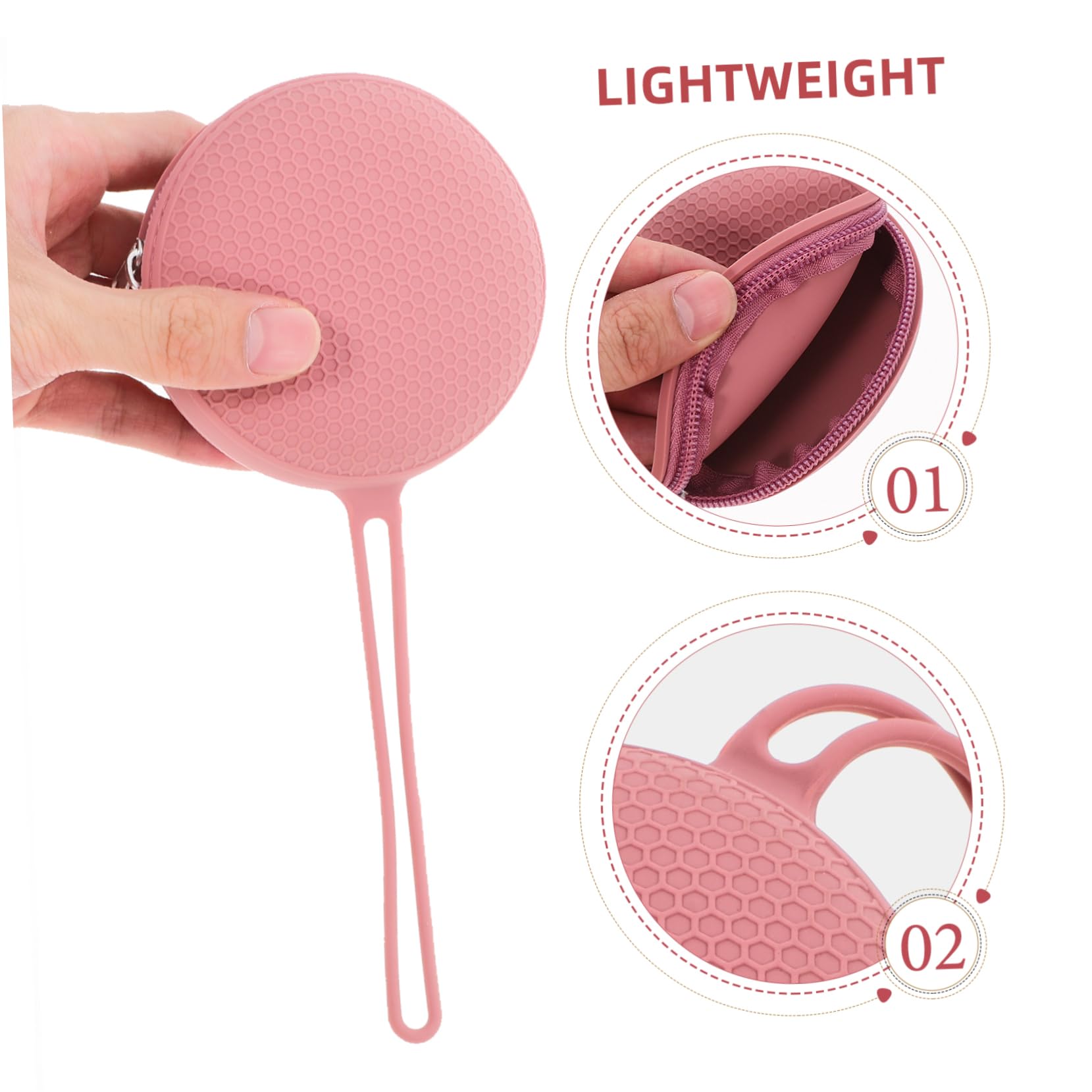 Beaupretty 5 Pièces De Rangement Sucettes Porte Feuille Organisateur Étui à Tétine à Tétine Pour Porte-tétine Pochette De Rangement Sucette Porte-sucette Rose Gel De Silice