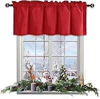 Vista 40 de JIUZHEN Cortinas de cenefa para ventana de cocina, cenefas para ventana de sala de estar/sótano, cortinas de ventana de baño, aislamiento térmico
