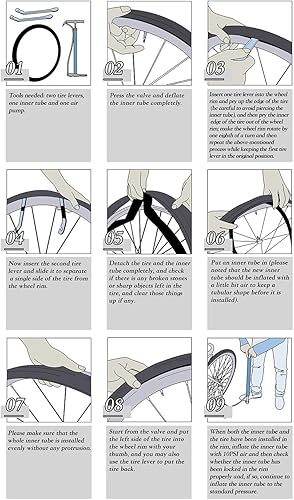 Miniatura 6 de Paquete de 2 tubos de bicicleta de 20 pulgadas, 20 x 2.125, 20 x 2.20, 20 x 2.25, 20 x 2.30, 20 x 2.35, 20 x 2.40, tubo de bicicleta resistente con