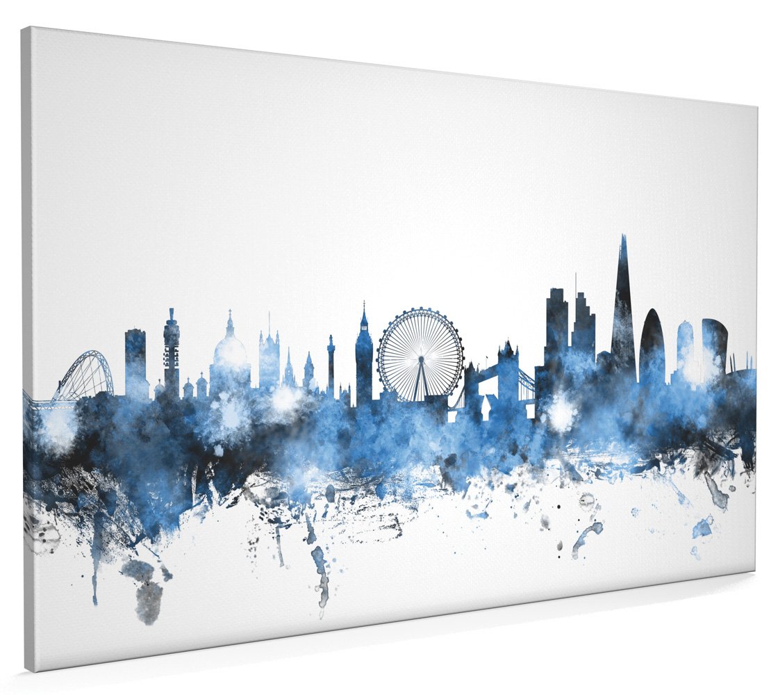 London England Skyline Canvas Art Print, 22x34 inch (A1) - 1094