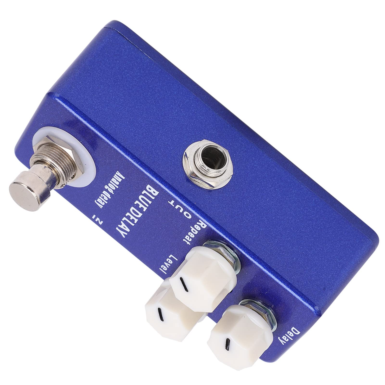 Pedal de Retardo de Guitarra, Pedal de Retardo Boss Pedal de Efecto de Guitarra Pedal de Guitarra Mini Blue Delay Analógico True Bypass para Guitarras Eléctricas