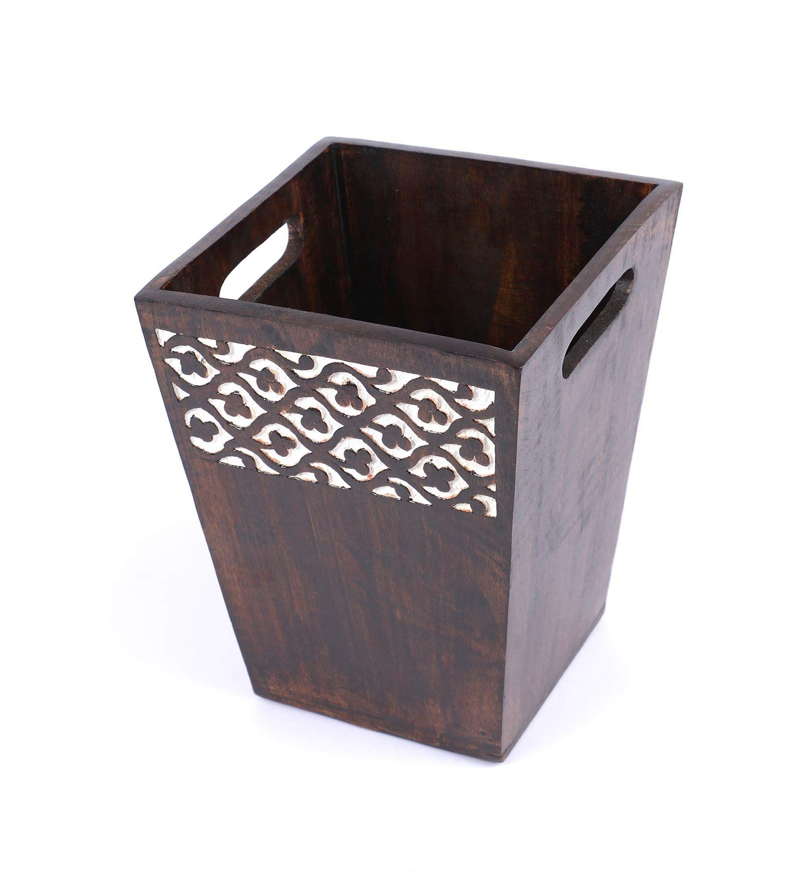 Elegant Wooden Paper Bin - THE URBAN STORE -4